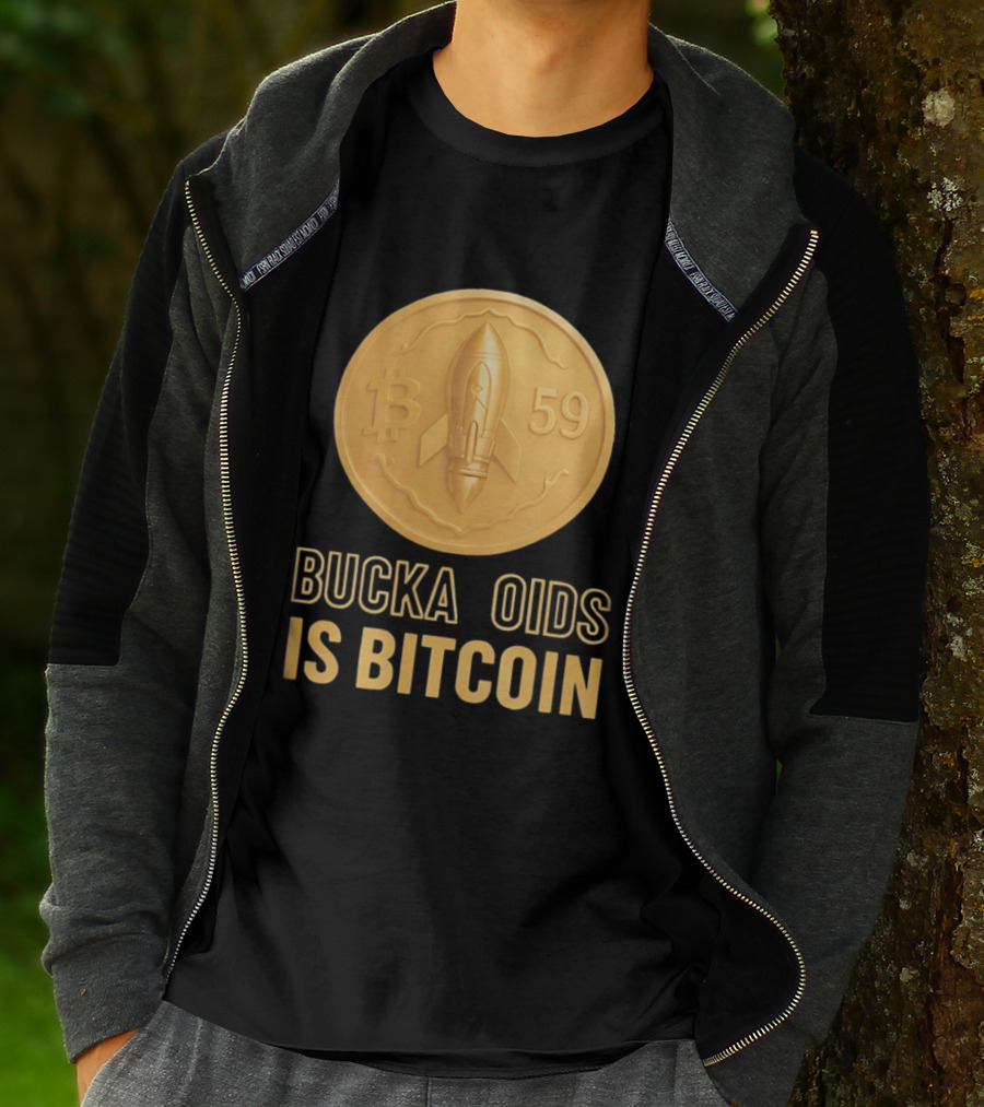 Buckazoids Bitcoin Rocket Coin B 59 T-Shirt