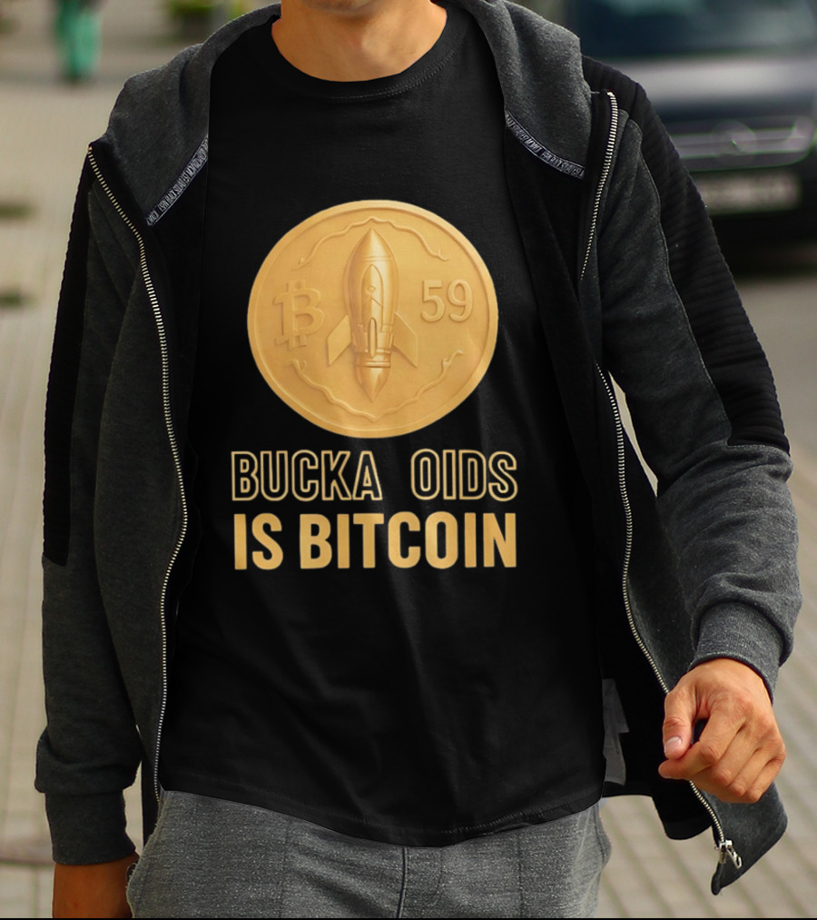 Buckazoids Bitcoin Rocket Coin B 59 T-Shirt