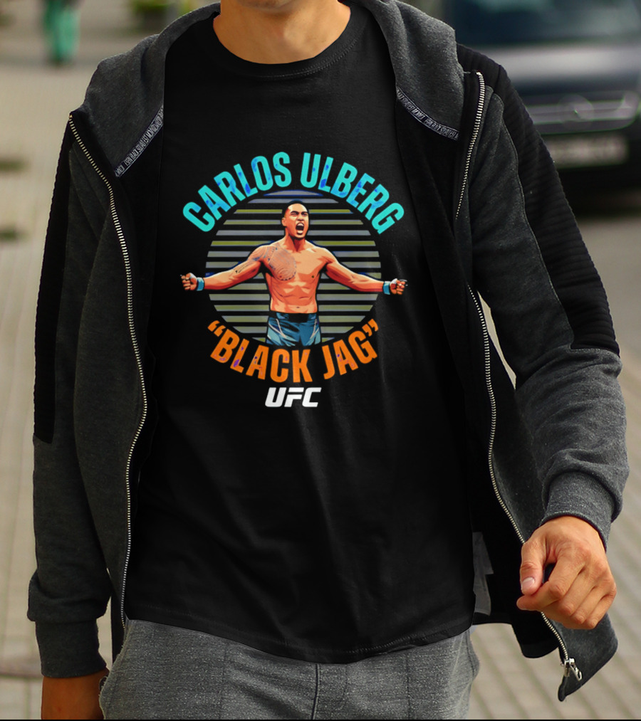 Carlos Ulberg Black Jag UFC Fighter T-Shirt