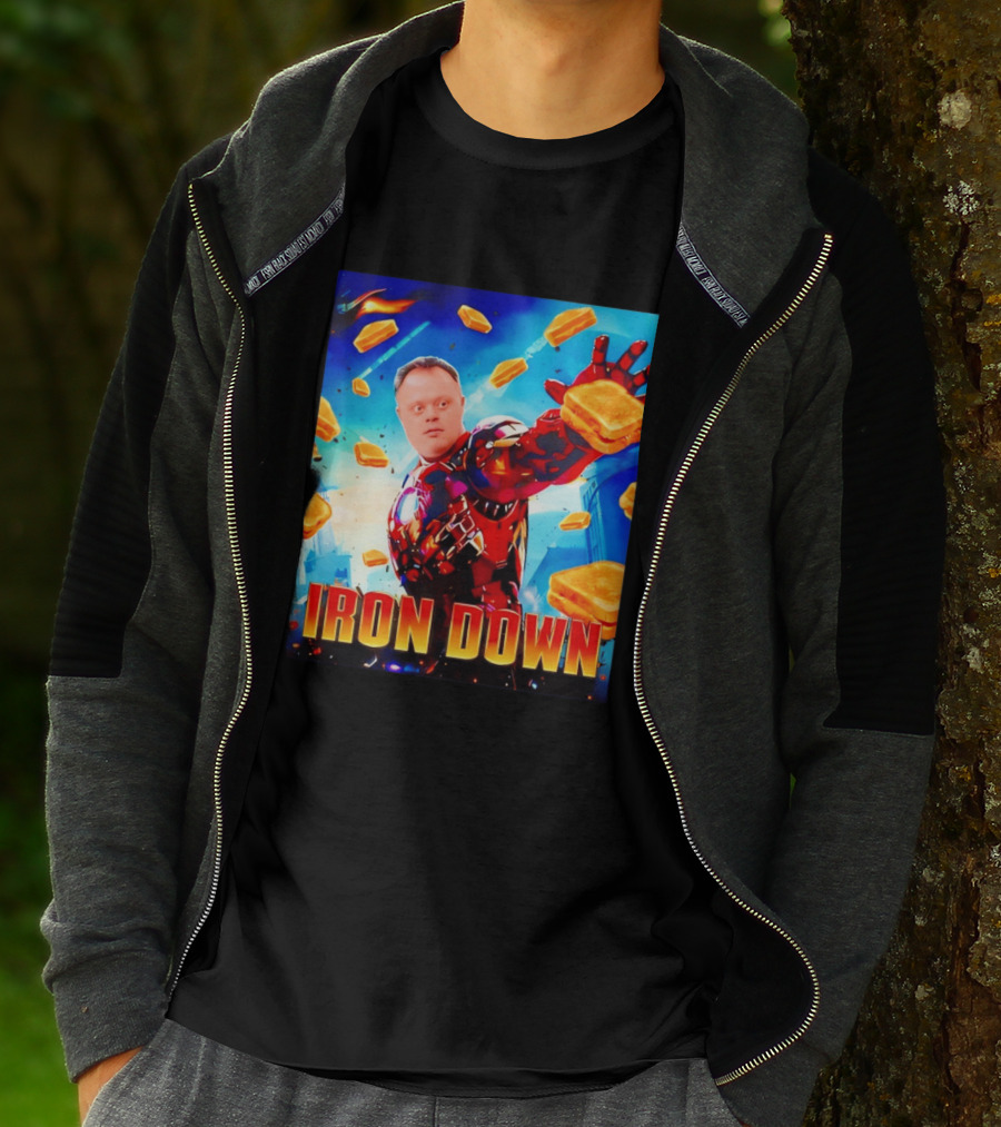 Iron Down Meme Toasted Hero Explosion T-Shirt