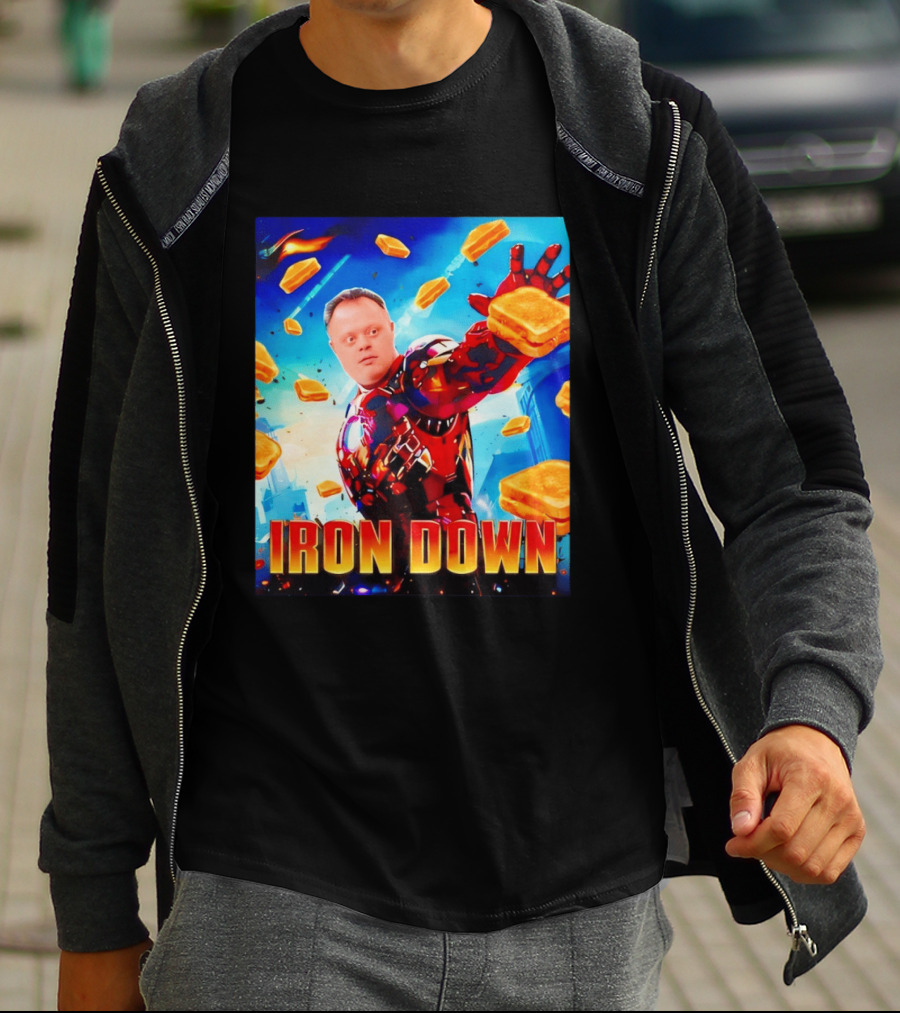 Iron Down Meme Toasted Hero Explosion T-Shirt