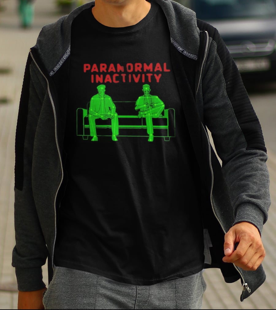 Paranormal Inactivity Ghostly Figures On Bench T-Shirt