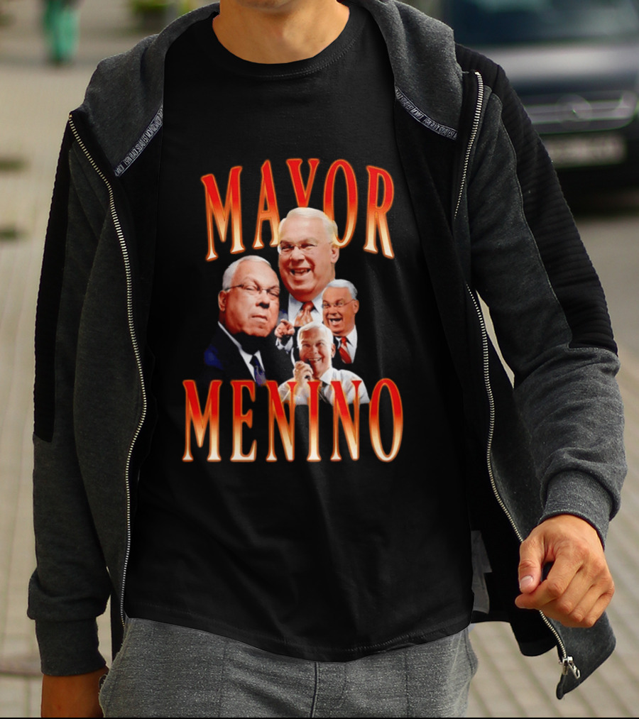 Mayor Menino Collage Of Smiling Expressions T-Shirt