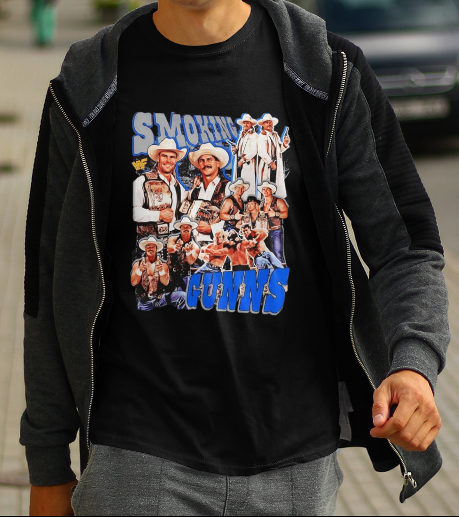 Smoking Guns Bart Gunn And Billy Gunn WWF Cowboys Champions T-Shirt