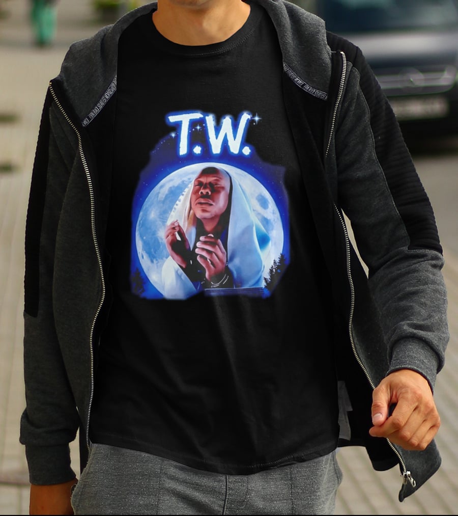 T.W. Moonlight Prayer Imagery Celestial T-Shirt