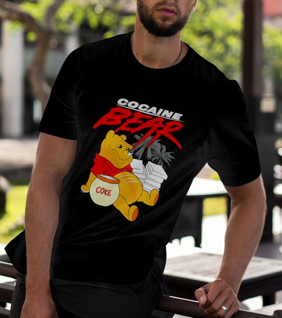 Winnie The Pooh Cocaine Bear Coke Honey Pot T-Shirt