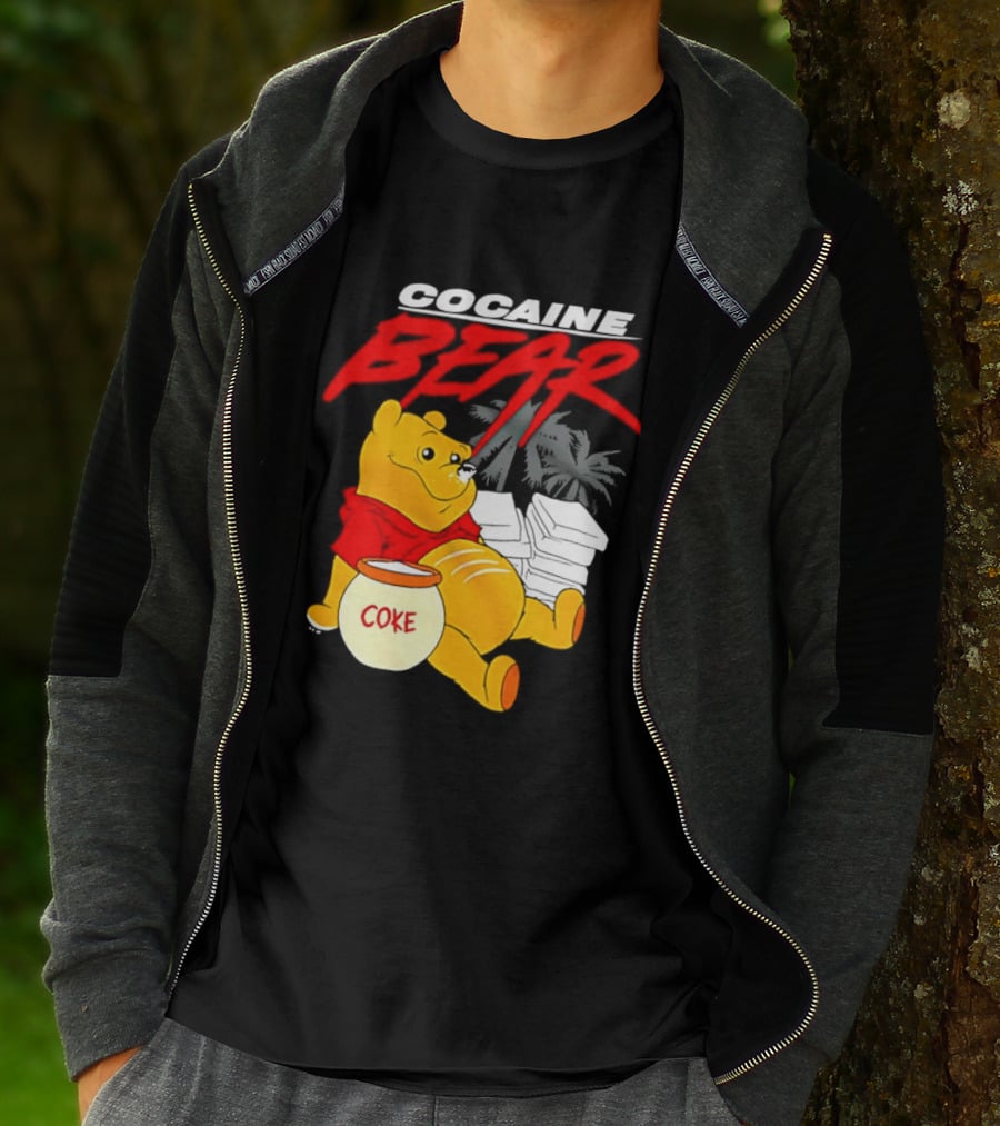 Winnie The Pooh Cocaine Bear Coke Honey Pot T-Shirt