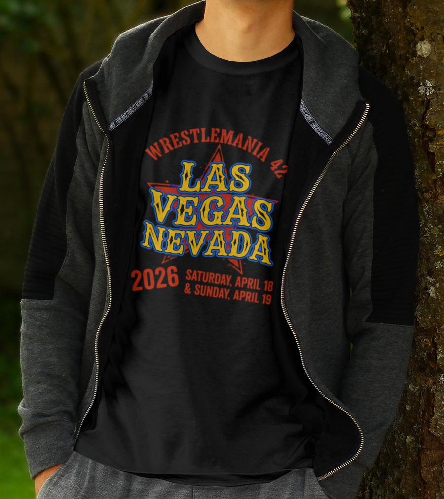 WrestleMania 42 Las Vegas Nevada 2026 April 18 19 Event T-Shirt