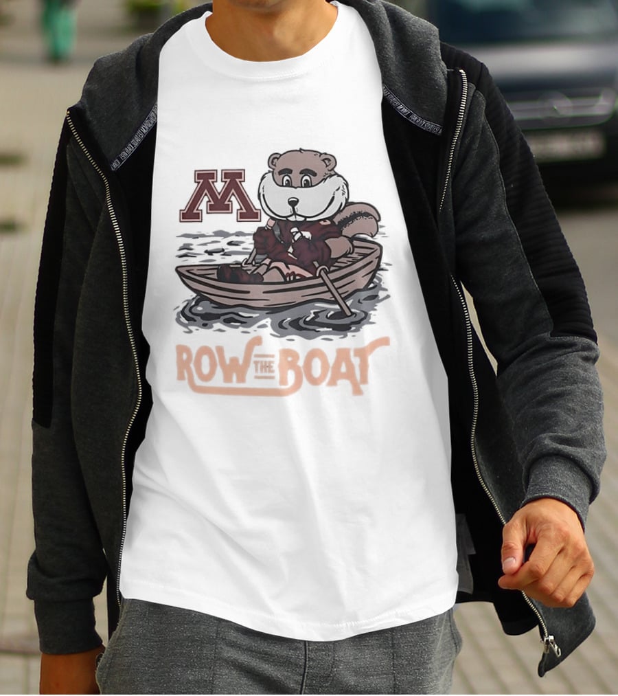 Minnesota Golden Gophers Goldy Gopher Row The Boat M T-Shirt