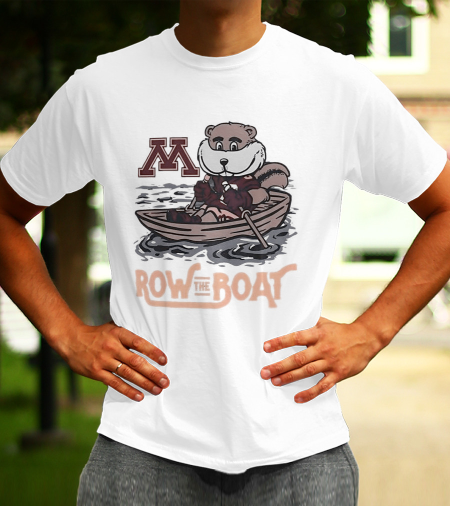 Minnesota Golden Gophers Goldy Gopher Row The Boat M T-Shirt