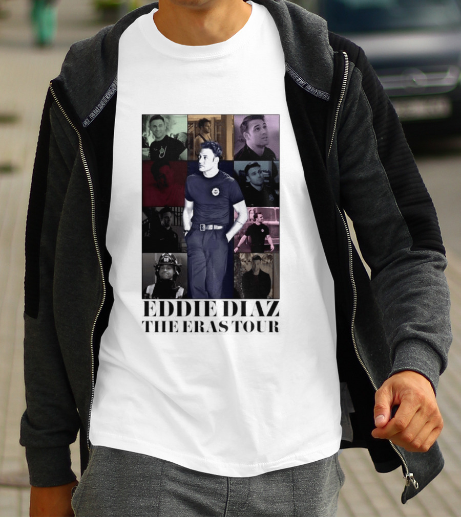 Eddie Diaz 911 TV Series The Eras Tour Collage T-Shirt