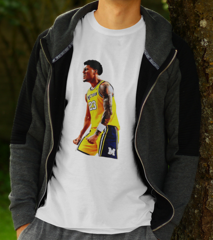 Yaxel Lendeborg Flex Motion Elite Energy Michigan Basketball 23 Jersey T-Shirt