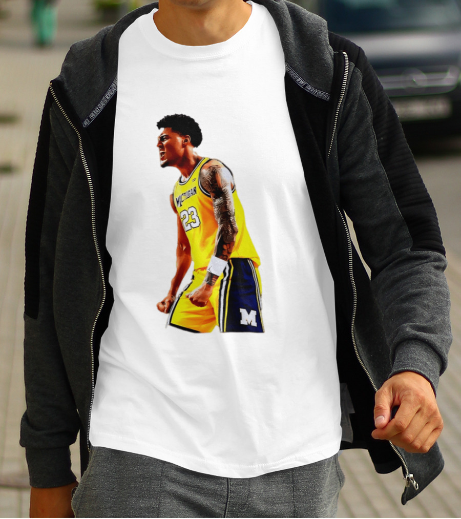 Yaxel Lendeborg Flex Motion Elite Energy Michigan Basketball 23 Jersey T-Shirt