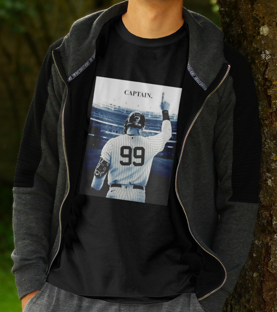 Aaron Judge 99 New York Yankees Captain Pointing Celebration T-Shirt