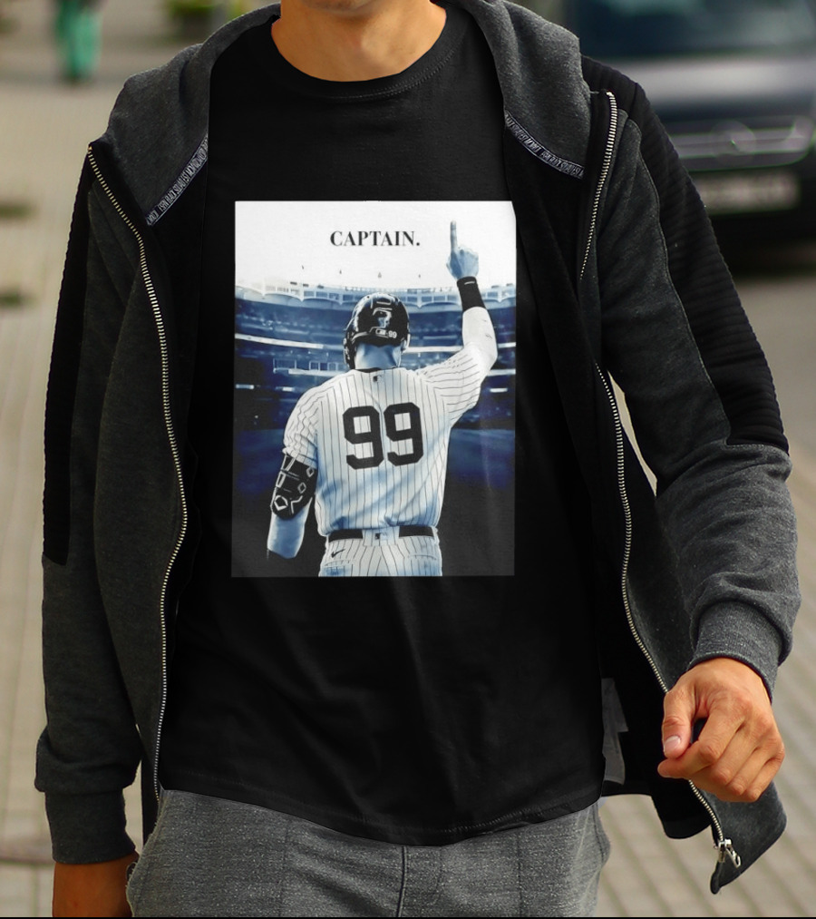Aaron Judge 99 New York Yankees Captain Pointing Celebration T-Shirt