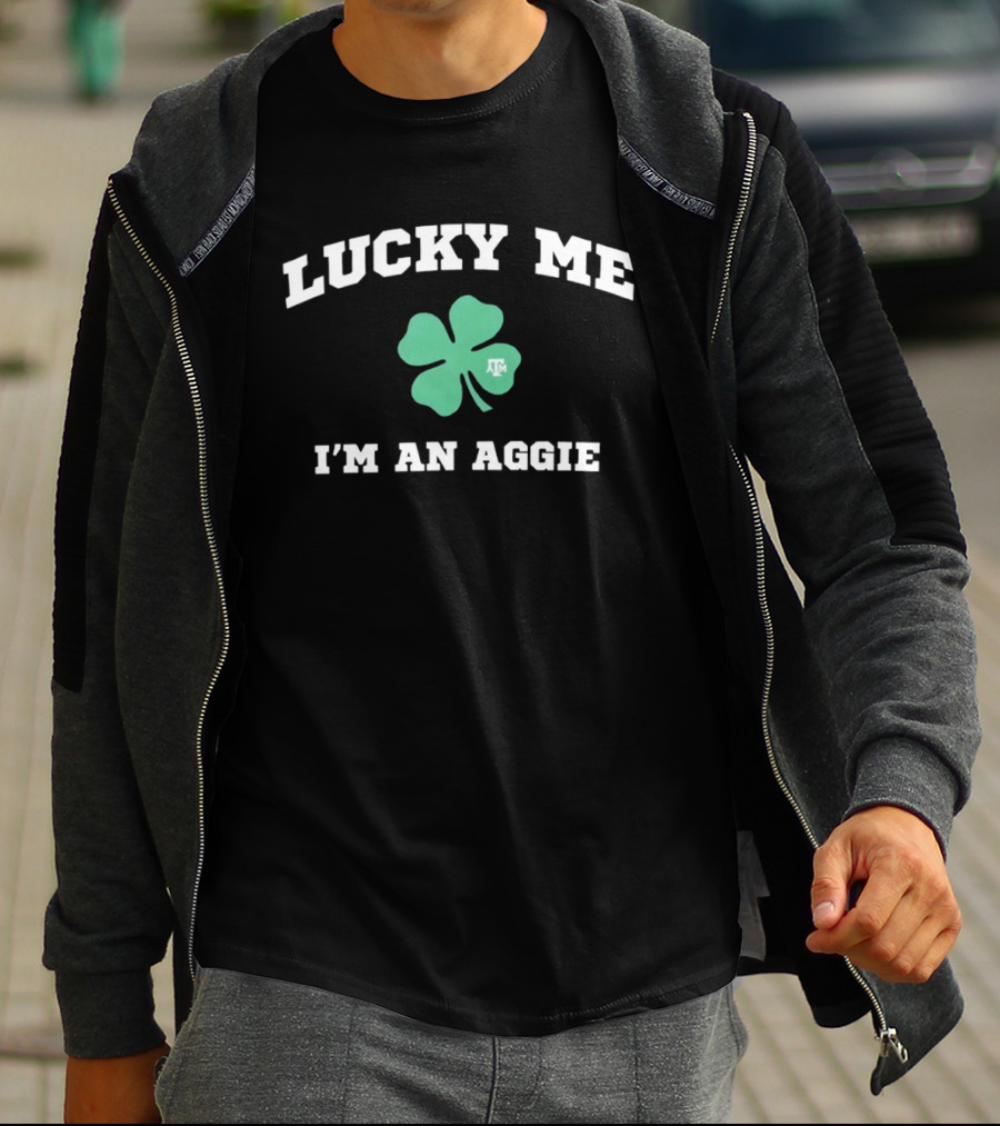 Aggieland Outfitters Lucky Me I'm An Aggie Clover Texas A&M T-Shirt