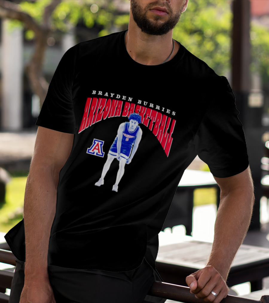 Brayden Burries Arizona Basketball 90s T-Shirt
