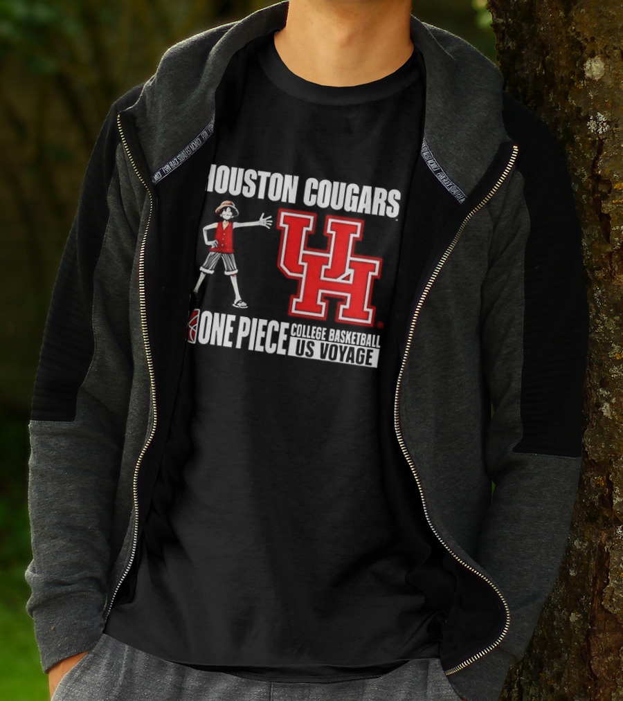 Houston Cougars UH One Piece College Basketball US Voyage T-Shirt