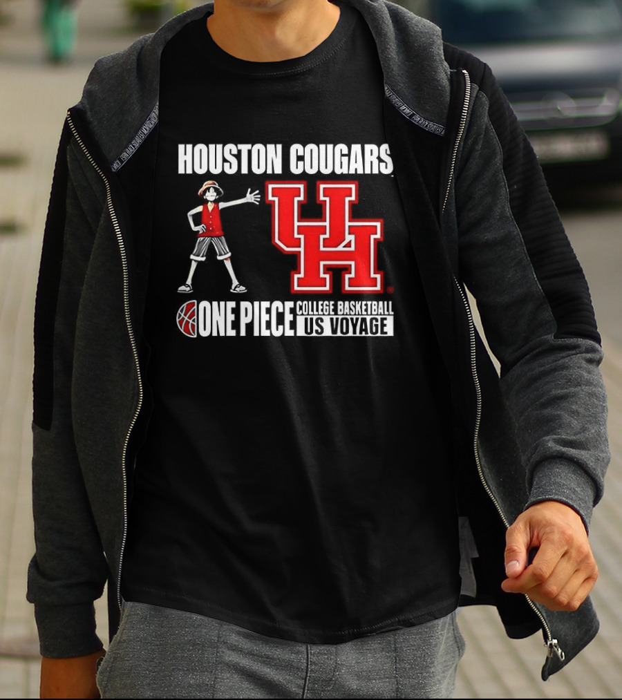 Houston Cougars UH One Piece College Basketball US Voyage T-Shirt