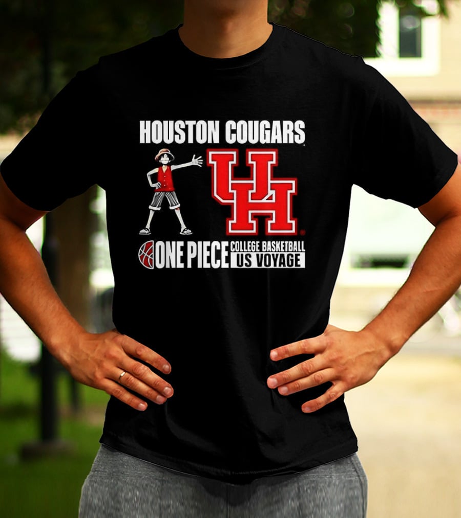 Houston Cougars UH One Piece College Basketball US Voyage T-Shirt