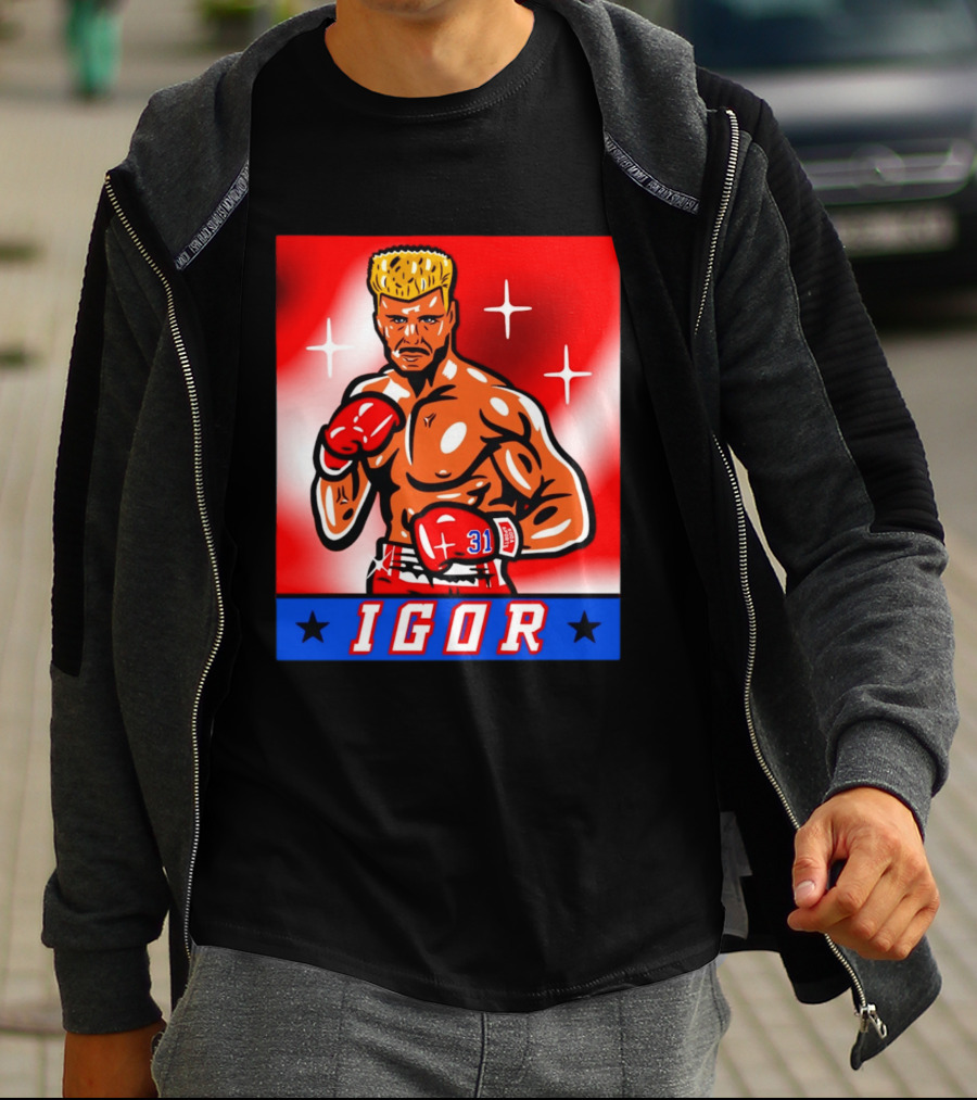 Igor Drago I Must Break You New York Rangers Boxing T-Shirt