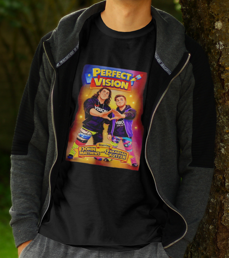 Perfect Vision Starring John Matthews And Zakariah Kutter Rocket T-Shirt