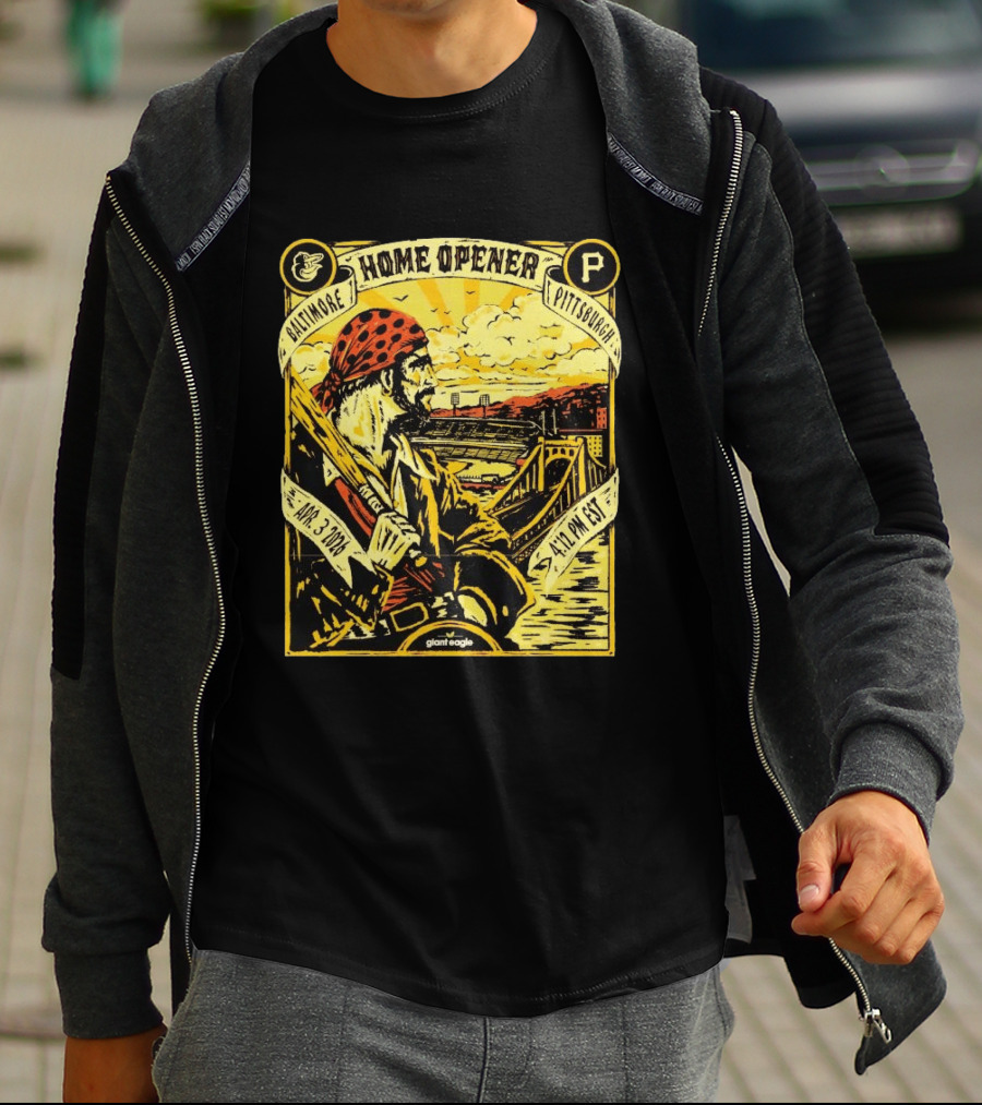 Baltimore Pittsburgh Pirates Home Opener Apr 3 2026 4:12 PM EST T-Shirt
