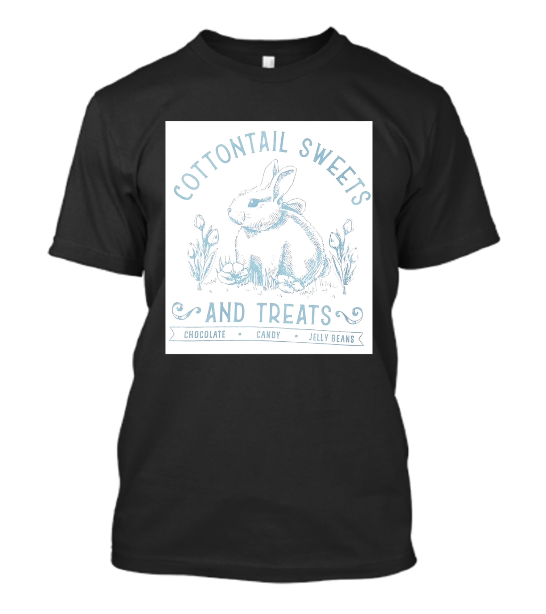 Cottontail Sweets And Treats Chocolate Candy Jelly Beans T-Shirt