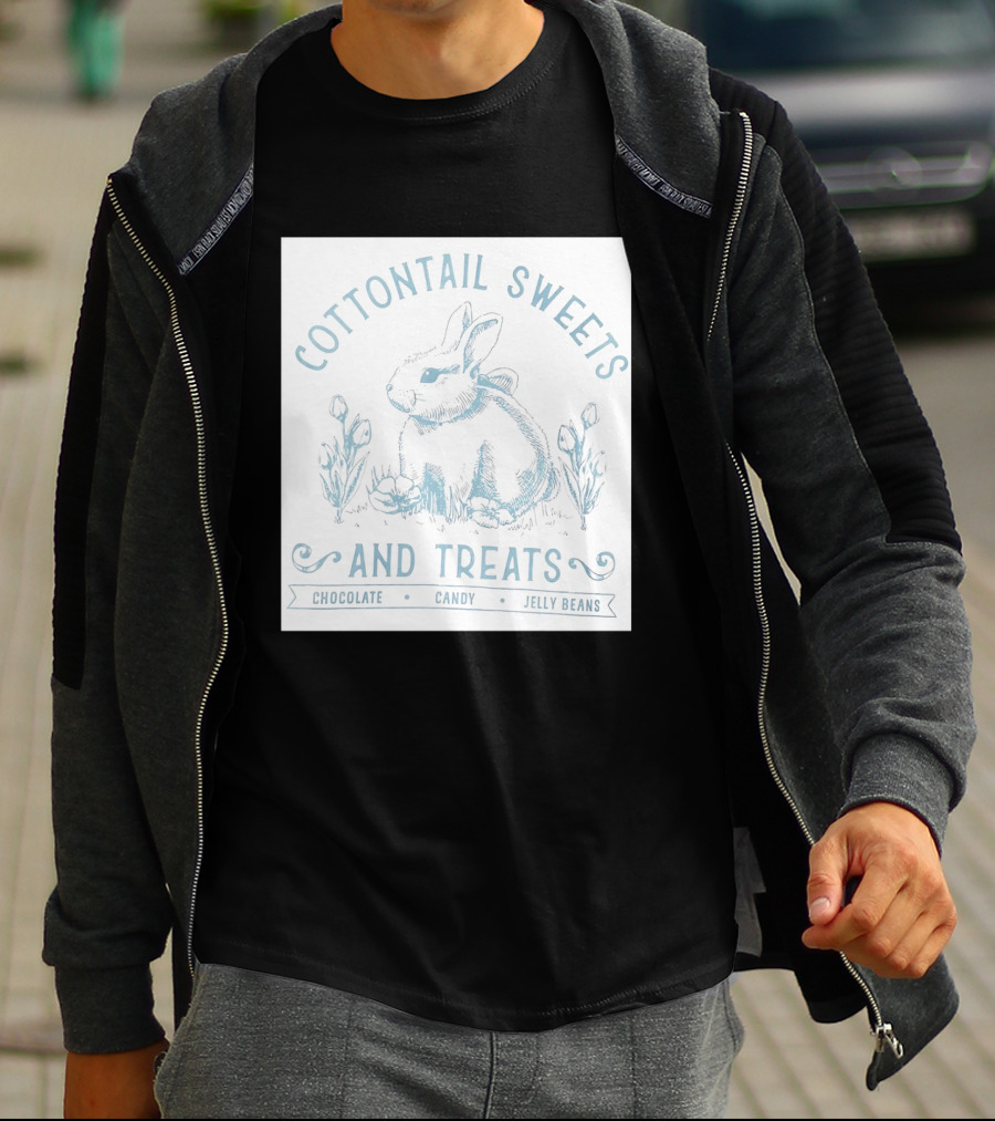 Cottontail Sweets And Treats Chocolate Candy Jelly Beans T-Shirt