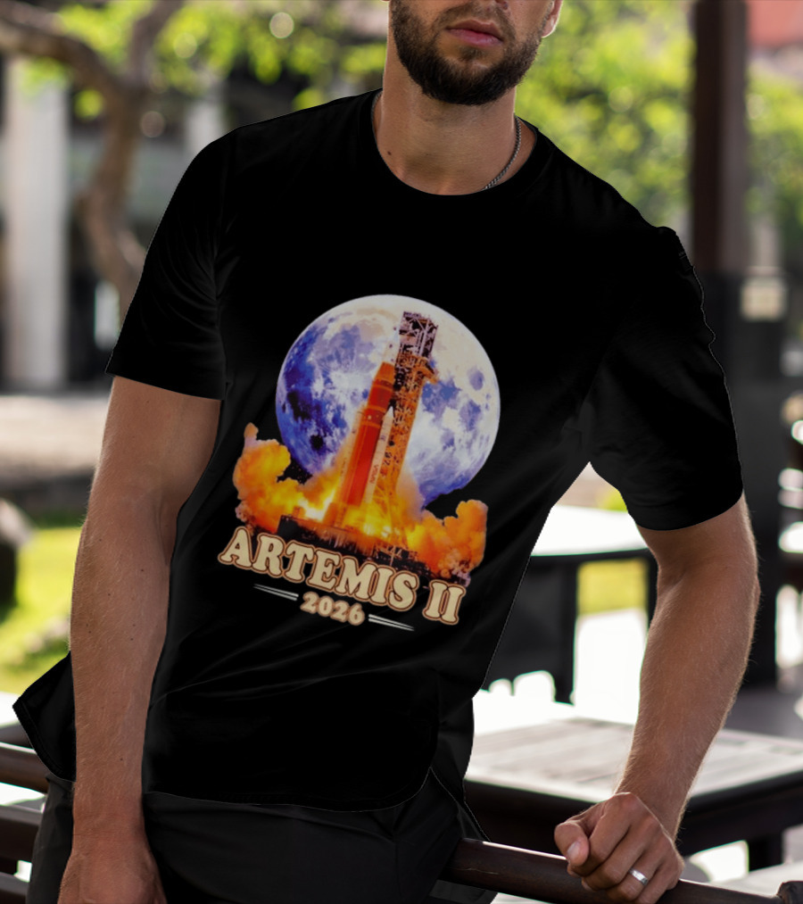 Artemis II Rocket Launch 2026 Moon Exploration T-Shirt