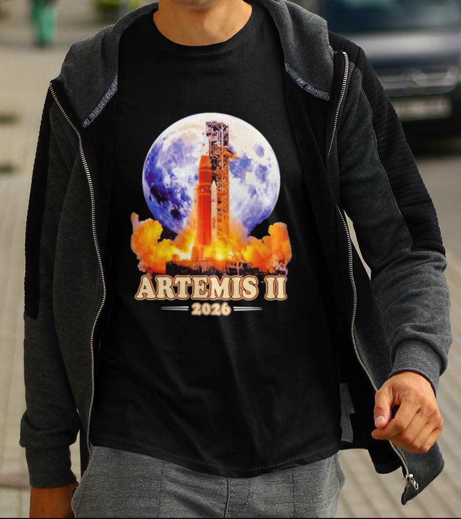 Artemis II Rocket Launch 2026 Moon Exploration T-Shirt