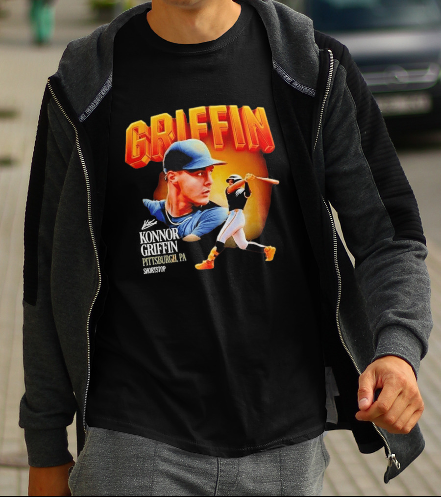 Griffin Pittsburgh Debut Konnor Baseball Shortstop Collage T-Shirt