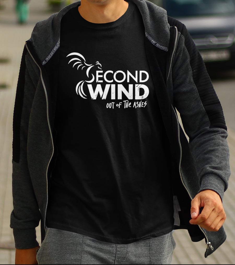 Second Wind Out Of The Ashes Phoenix Rooster T-Shirt