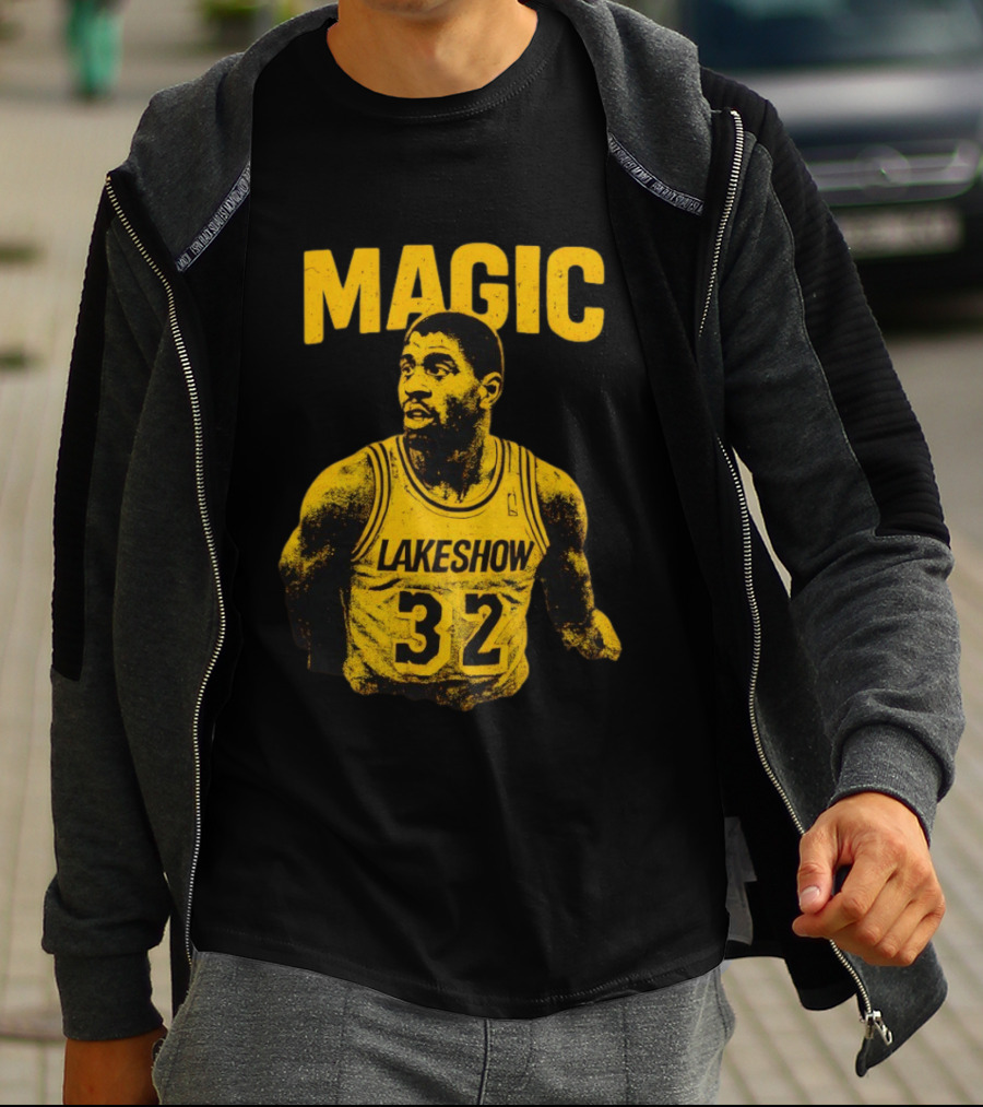 Magic Johnson Lakers Lakeshow 32 Basketball Legend T-Shirt