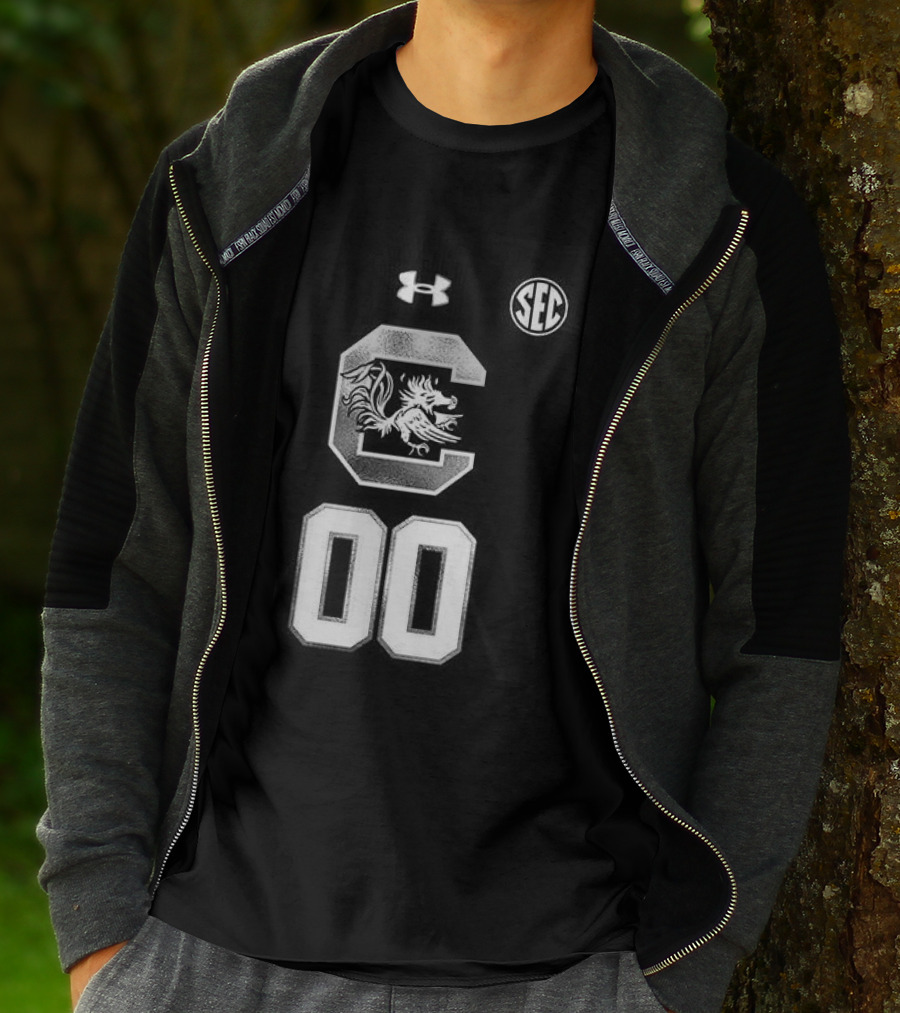South Carolina Gamecocks Women's Basketball 2026 Uniform Black Custom Under Armour SEC T-Shirt