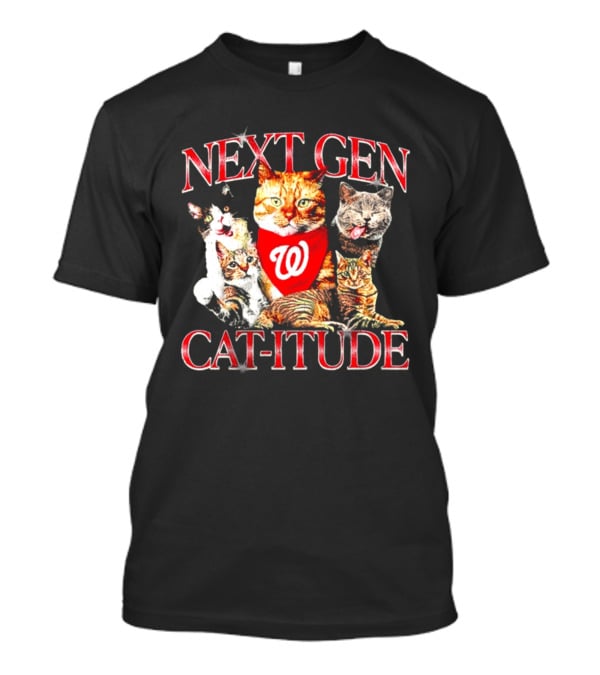 Washington Nationals Next Gen Cat Itude Caturday T-Shirt