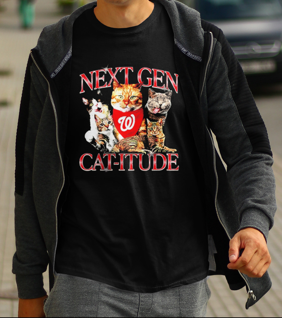 Washington Nationals Next Gen Cat Itude Caturday T-Shirt