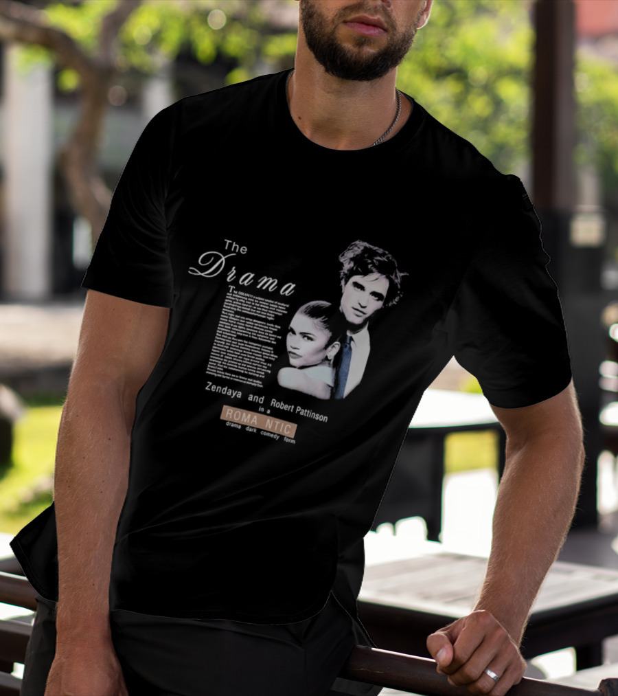 The Drama Zendaya And Robert Pattinson Romantic Fantasy 1980s T-Shirt