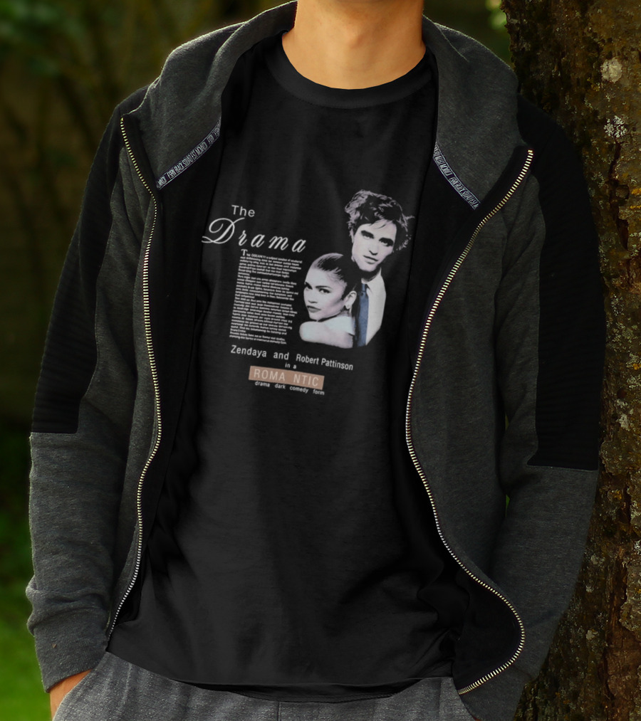 The Drama Zendaya And Robert Pattinson Romantic Fantasy 1980s T-Shirt