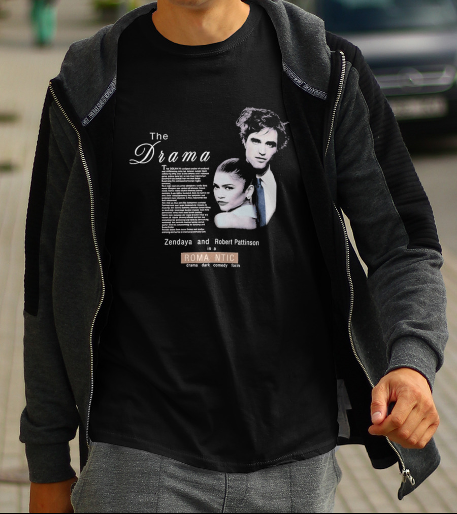The Drama Zendaya And Robert Pattinson Romantic Fantasy 1980s T-Shirt
