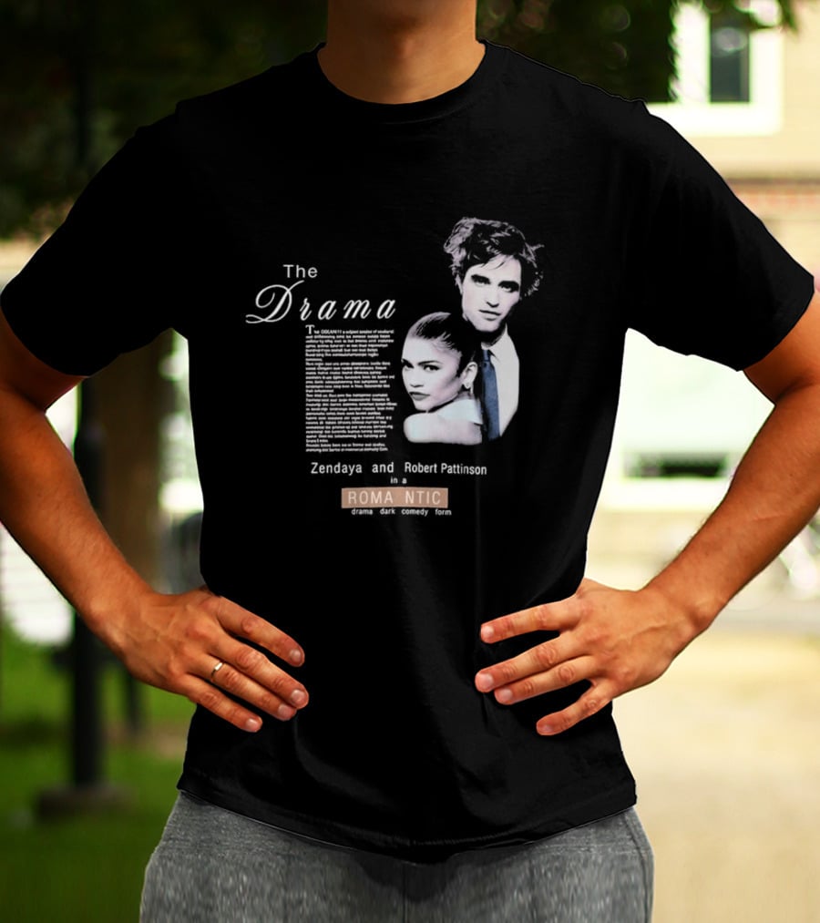The Drama Zendaya And Robert Pattinson Romantic Fantasy 1980s T-Shirt