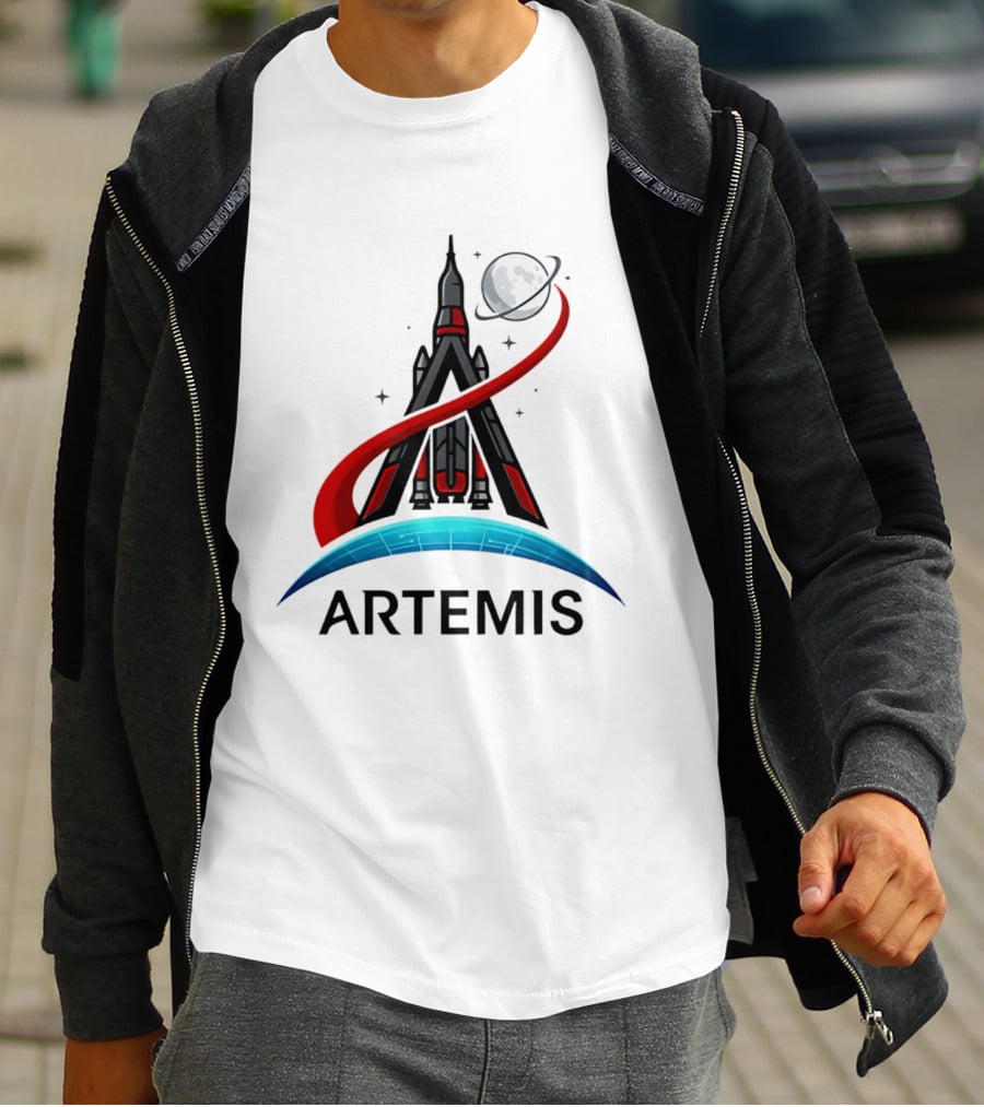 Artemis 2 Rocket Moon Mission Space Exploration T-Shirt