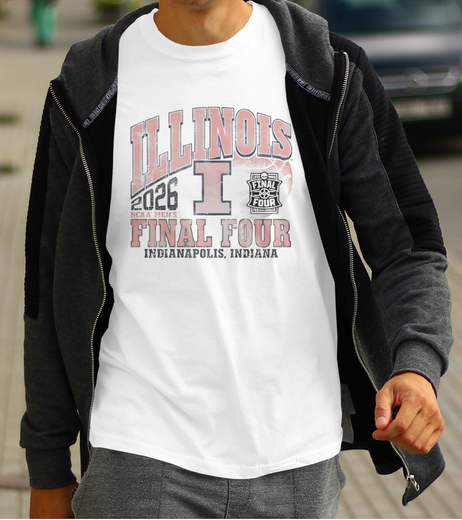 Illinois Fighting Illini 2026 NCAA Men's Basketball Final Four Indianapolis Indiana T-Shirt