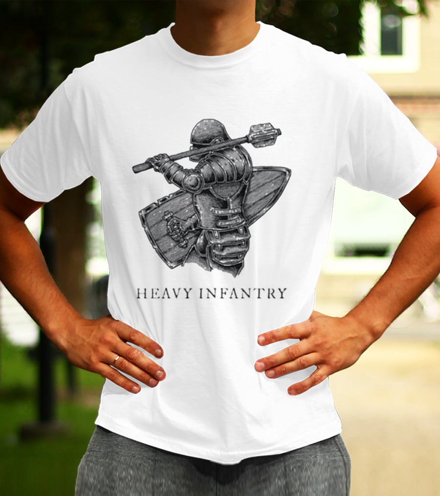 Fighter With Mace Heavy Infantry Team Infantry T-Shirt