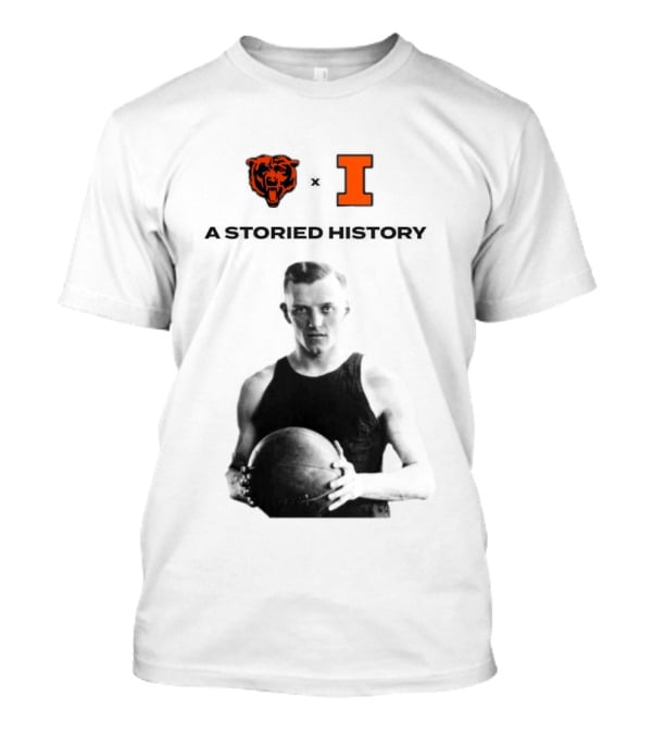 Chicago Bears Illinois Fighting Illini George Halas Storied History T-Shirt