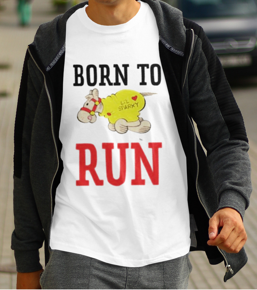 Born To Run Li'l Sparky Retro Cartoon T-Shirt
