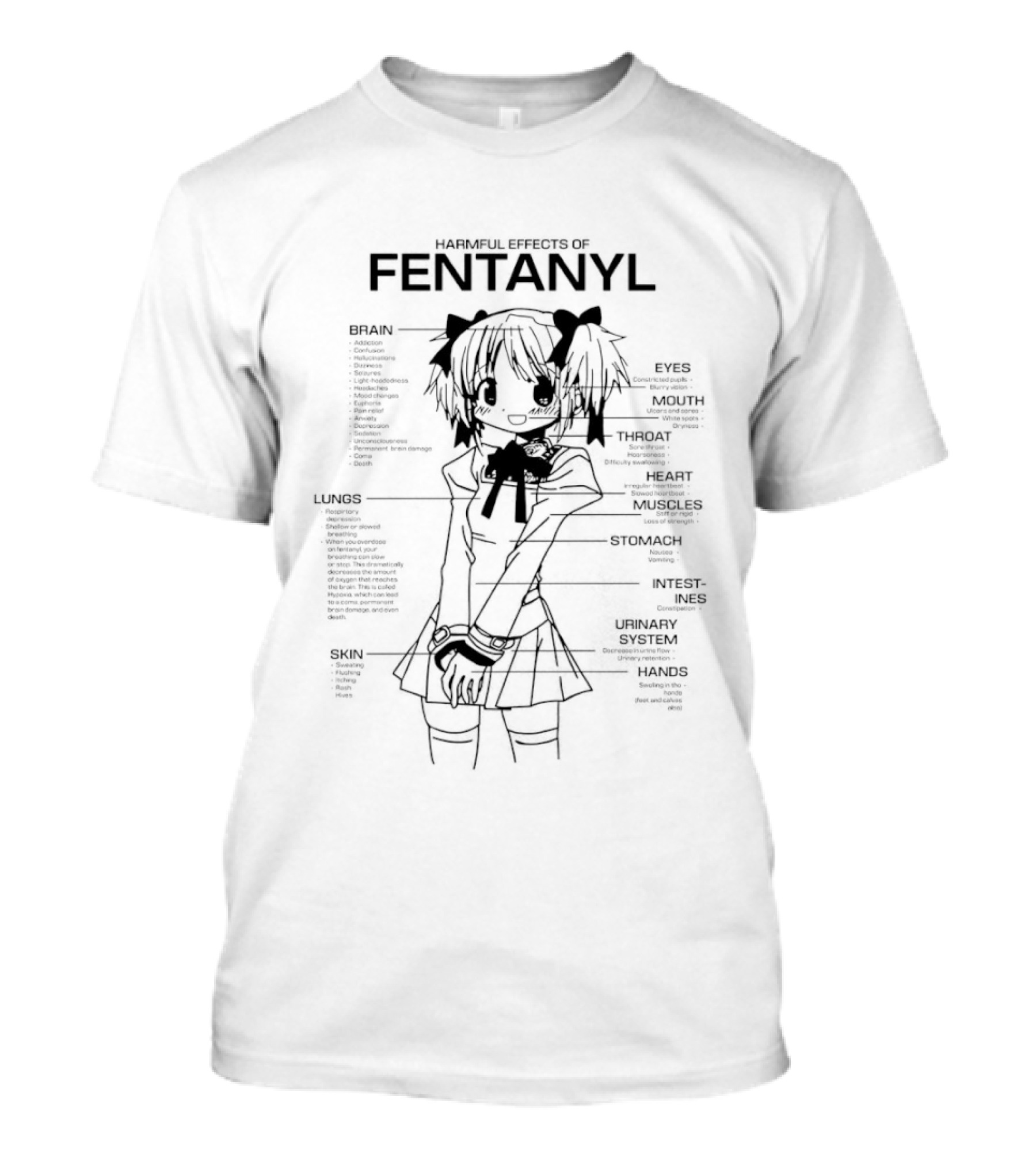 Madoka Kaname Harmful Effects Of Fentanyl Anime Awareness T-Shirt
