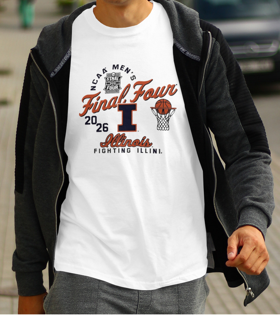 NCAA Men's Final Four Illinois Fighting Illini 2026 Basketball T-Shirt