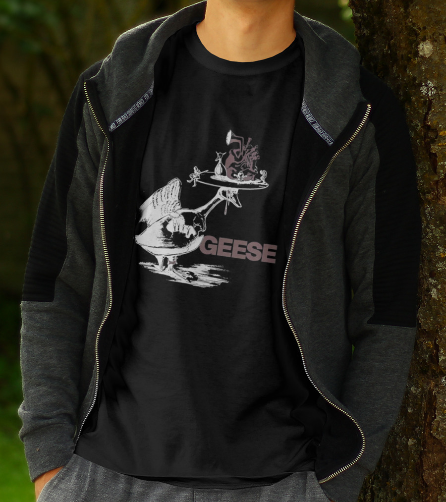 Geese Heart Platter Goose Head T-Shirt