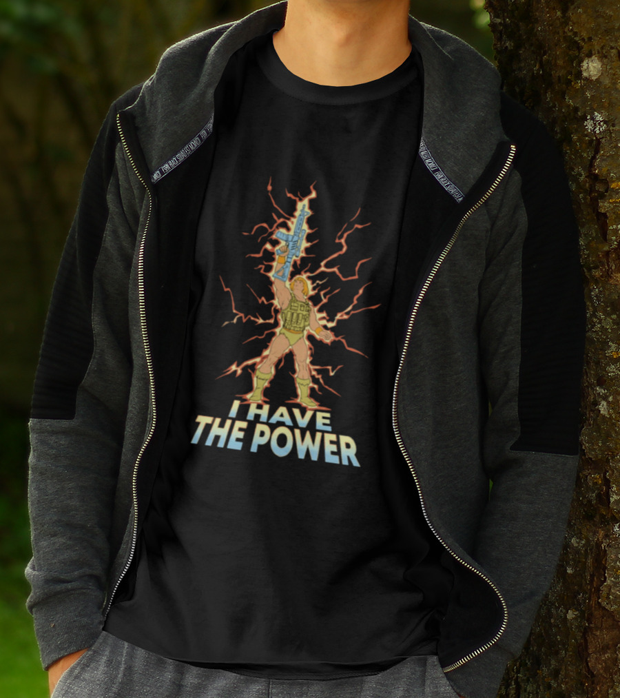 He Man I Have The Power Lightning Action Pose T-Shirt